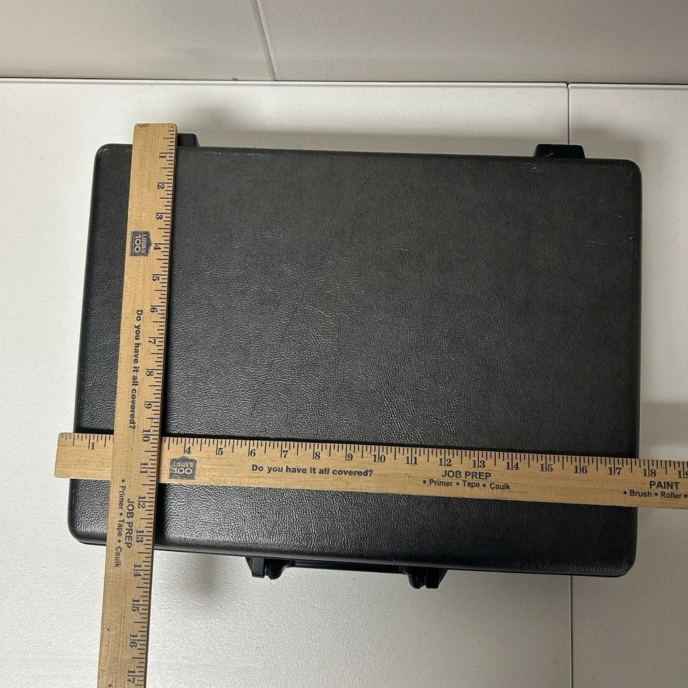 Vintage Samsonite Omega GL Briefcase Gray Hard Clamshell Combo Lock Locking